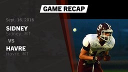 Recap: Sidney  vs. Havre  2016