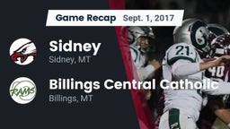 Recap: Sidney  vs. Billings Central Catholic  2017