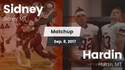 Matchup: Sidney  vs. Hardin  2017