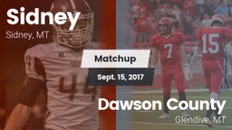 Matchup: Sidney  vs. Dawson County  2017