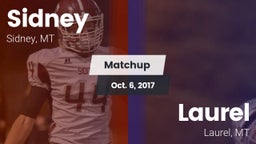 Matchup: Sidney  vs. Laurel  2017