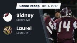 Recap: Sidney  vs. Laurel  2017