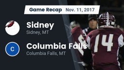 Recap: Sidney  vs. Columbia Falls  2017