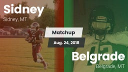 Matchup: Sidney  vs. Belgrade  2018