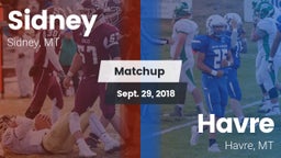 Matchup: Sidney  vs. Havre  2018