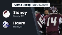 Recap: Sidney  vs. Havre  2018