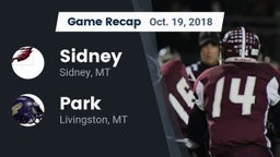 Recap: Sidney  vs. Park  2018