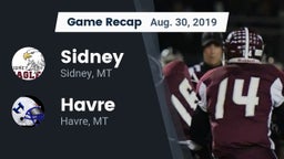 Recap: Sidney  vs. Havre  2019