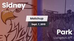 Matchup: Sidney  vs. Park  2019