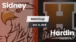 Matchup: Sidney  vs. Hardin  2019