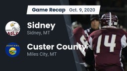 Recap: Sidney  vs. Custer County  2020