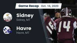 Recap: Sidney  vs. Havre  2020