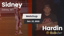 Matchup: Sidney  vs. Hardin  2020