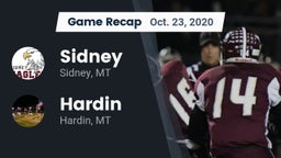 Recap: Sidney  vs. Hardin  2020