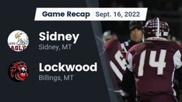 Recap: Sidney  vs. Lockwood     2022