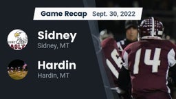 Recap: Sidney  vs. Hardin  2022