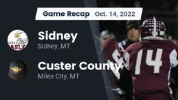Recap: Sidney  vs. Custer County  2022