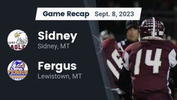 Recap: Sidney  vs. Fergus  2023