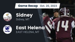 Recap: Sidney  vs. East Helena  2023