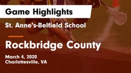 St. Anne's-Belfield School vs Rockbridge County  Game Highlights - March 4, 2020