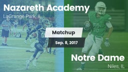Matchup: Nazareth Academy vs. Notre Dame  2017
