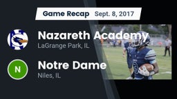 Recap: Nazareth Academy  vs. Notre Dame  2017