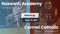 Matchup: Nazareth Academy vs. Carmel Catholic  2017