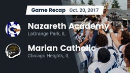 Recap: Nazareth Academy  vs. Marian Catholic  2017