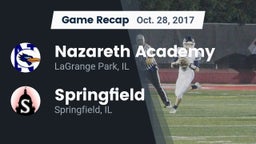 Recap: Nazareth Academy  vs. Springfield  2017