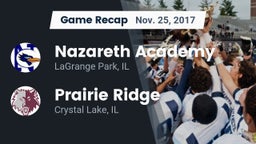 Recap: Nazareth Academy  vs. Prairie Ridge  2017
