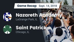 Recap: Nazareth Academy  vs. Saint Patrick  2018