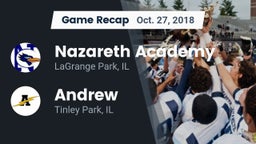 Recap: Nazareth Academy  vs. Andrew  2018
