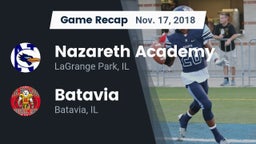 Recap: Nazareth Academy  vs. Batavia  2018