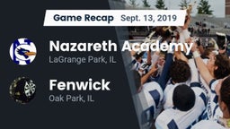 Recap: Nazareth Academy  vs. Fenwick  2019