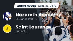 Recap: Nazareth Academy  vs. Saint Laurence  2019