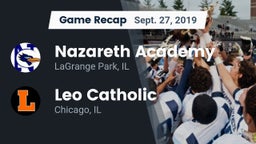 Recap: Nazareth Academy  vs. Leo Catholic  2019