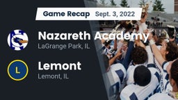 Recap: Nazareth Academy  vs. Lemont  2022