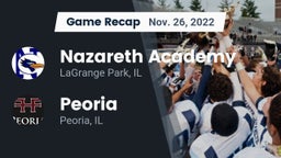 Recap: Nazareth Academy  vs. Peoria  2022