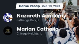 Recap: Nazareth Academy  vs. Marian Catholic  2023
