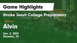 Strake Jesuit College Preparatory vs Alvin  Game Highlights - Jan. 2, 2024