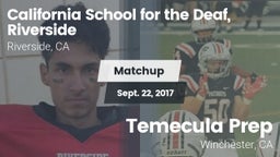 Matchup: California School vs. Temecula Prep  2017
