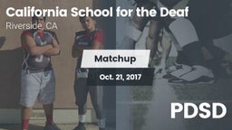 Matchup: California School vs. PDSD 2017