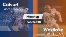 Matchup: Calvert  vs. Westlake  2016