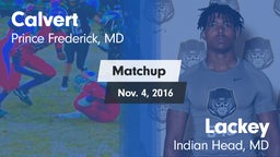 Matchup: Calvert  vs. Lackey  2016