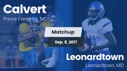 Matchup: Calvert  vs. Leonardtown  2017