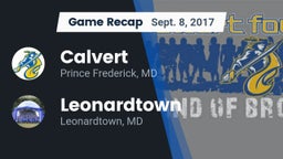 Recap: Calvert  vs. Leonardtown  2017