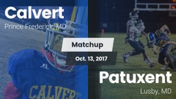 Matchup: Calvert  vs. Patuxent  2017