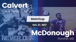 Matchup: Calvert  vs. McDonough  2017