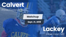 Matchup: Calvert  vs. Lackey  2018