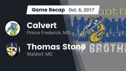 Recap: Calvert  vs. Thomas Stone  2017